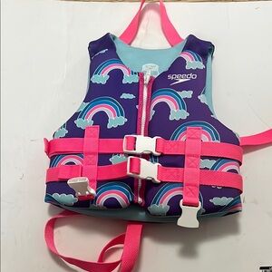 Speedo Kids' Aquprene floatation Rainbow Life‎ Vest size 30-50LB
